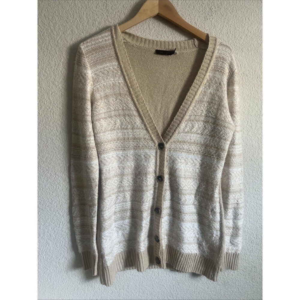 The Limited Button Up Cardigan Sweater V-Neck Granny Oversize M Western Preppy